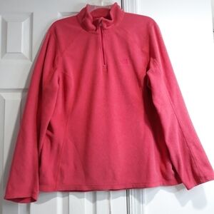 The North Face women's fleece  Long-Sleeve red / coral Sweatershirt size Xl